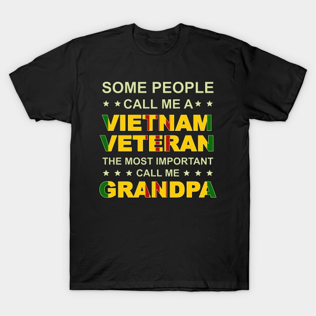 Vietnam Vet Grandpa T-Shirt by triggerleo